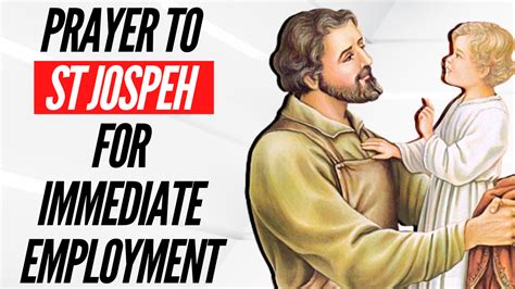 prayer to st joseph to get a job